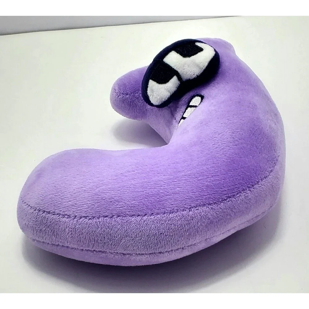 Alphabet Lore Letter J Plush Stuffed Toy Purple 8 Inch Cartoon Character